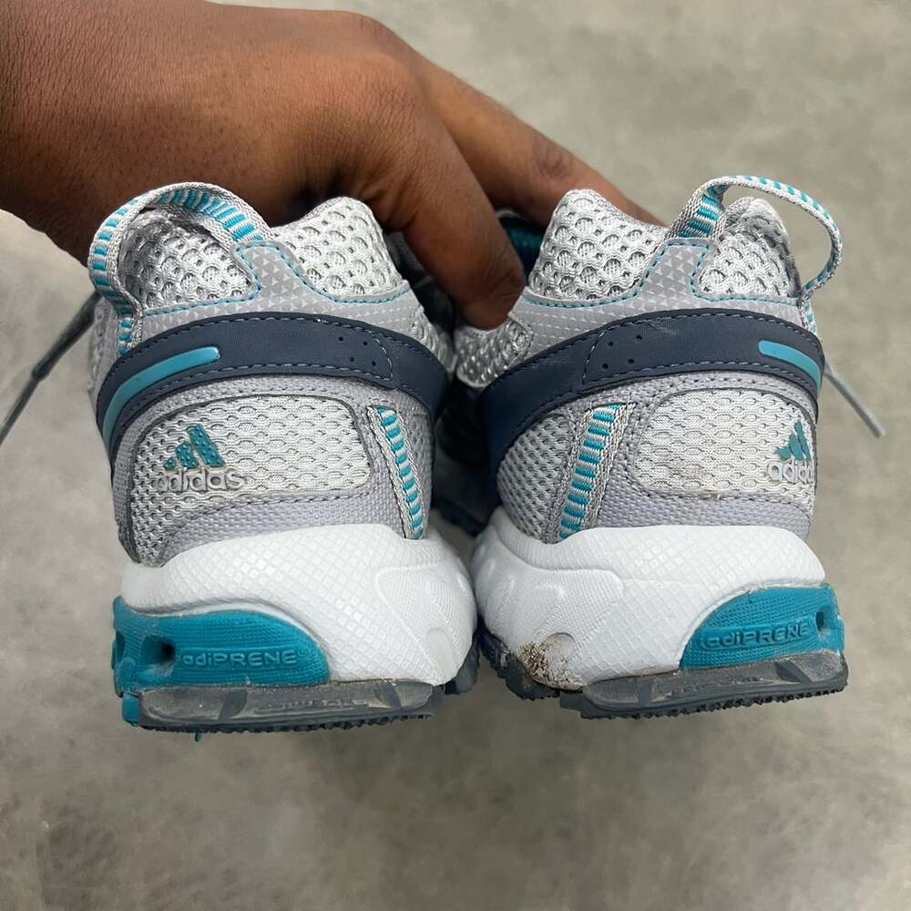 Adidas Kanadia TR Hiking Shoes Gray Blue Adiwear - Picture 9 of 16